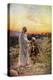 Jesus heals lepers in Samaria - Bible, New Testament-William Brassey Hole-Premier Image Canvas