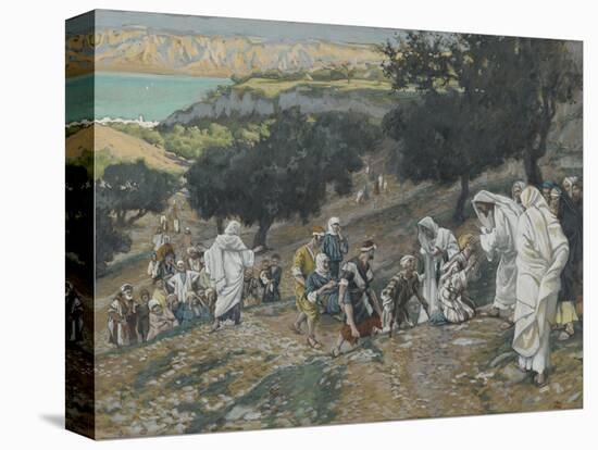 Jesus Heals the Blind and Lame on the Mountain from 'The Life of Our Lord Jesus Christ'-James Jacques Joseph Tissot-Premier Image Canvas