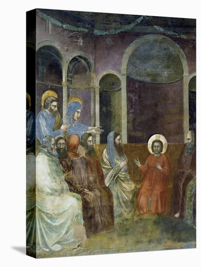 Jesus in Temple Among Doctors, Detail from Life and Passion of Christ-Giotto di Bondone-Premier Image Canvas