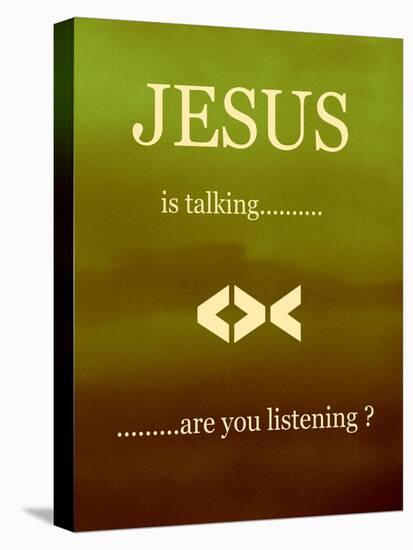 Jesus Is Talking-Ruth Palmer 2-Stretched Canvas