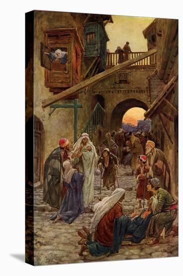 Jesus performs miracles at Capernaum - Bible-William Brassey Hole-Premier Image Canvas