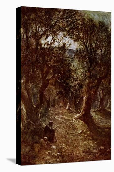 Jesus Praying in the Garden of Gethsemane-William Brassey Hole-Premier Image Canvas