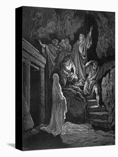 Jesus Raising Lazarus from His Tomb, 1865-1866-Gustave Doré-Premier Image Canvas