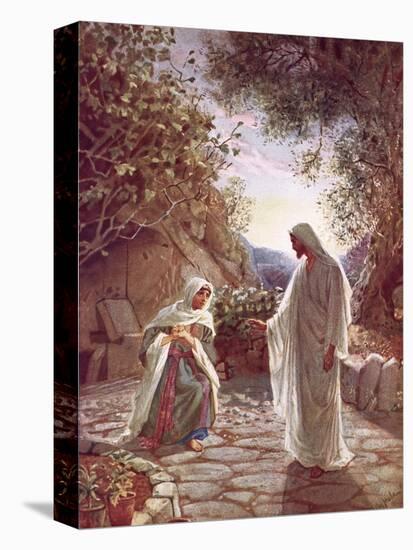 Jesus Revealing Himself to Mary Magdalene-William Brassey Hole-Premier Image Canvas