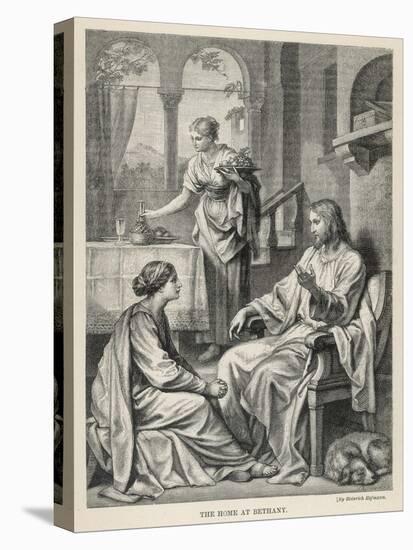 Jesus Talks with Mary While Martha Does Housework-Heinrich Hofmann-Premier Image Canvas