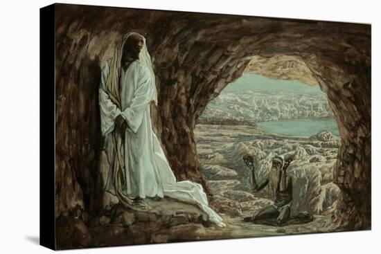 Jesus Tempted in the Wilderness-James Tissot-Premier Image Canvas