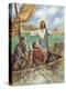 Jesus the Fisherman-Bev Lopez-Stretched Canvas