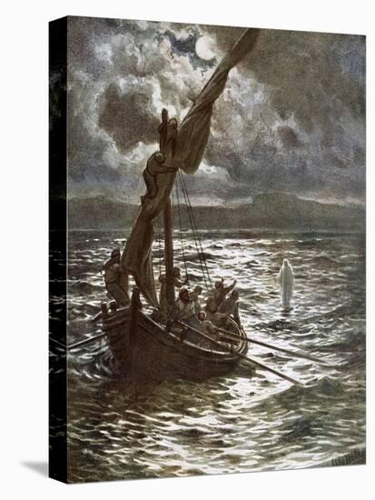 Jesus Walking Upon the Sea-William Brassey Hole-Premier Image Canvas