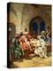 Jesus washes Peter's feet - Bible-William Brassey Hole-Premier Image Canvas