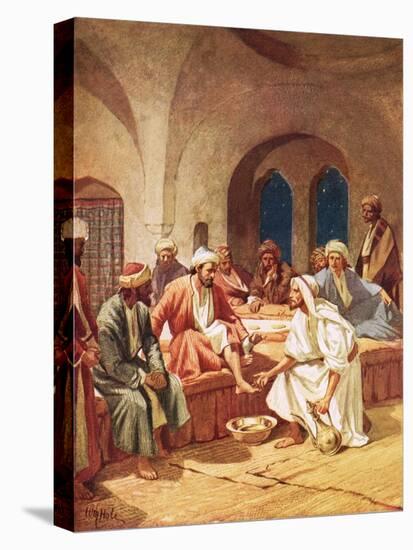 Jesus Washing His Disciples' Feet-William Brassey Hole-Premier Image Canvas