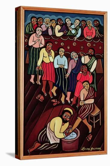 Jesus Washing the Disciples' Feet, 2000-Laura James-Premier Image Canvas