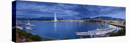 Jet D'Eau on Lake Geneva, Geneva, Switzerland-Jon Arnold-Premier Image Canvas