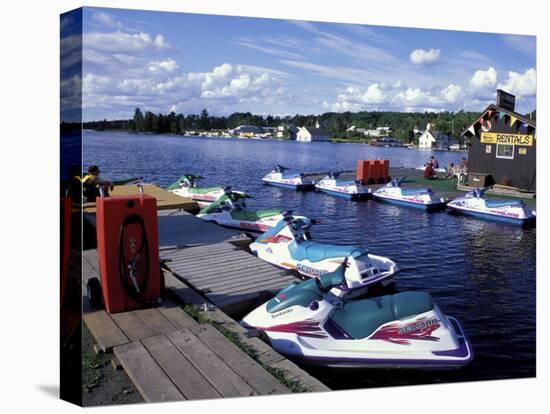 Jet Skis on Moosehead Lake, Northern Forest, Maine, USA-Jerry & Marcy Monkman-Premier Image Canvas