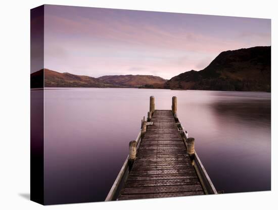 Jetty on Ullswater at Dawn, Glenridding Village, Lake District National Park, Cumbria, England, Uk-Lee Frost-Premier Image Canvas