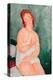 Jeune Femme a La Chemise - Peinture De Amedeo Modigliani (1884-1920), 1918, Huile Sur Toile - Young-Amedeo Modigliani-Premier Image Canvas