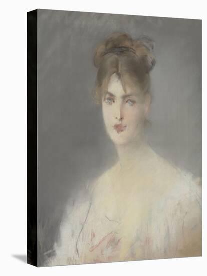 Jeune femme blonde aux yeux bleus-Edouard Manet-Premier Image Canvas