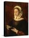 Jeune femme lisant un livre d'heures-Ambrosius Benson-Premier Image Canvas