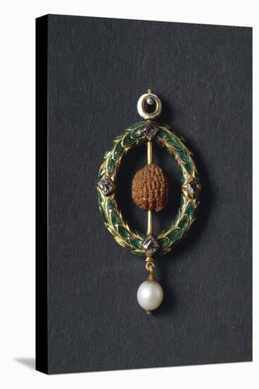 Jewel with Carved Cherry Stone, 1491-1530-Quentin Massys or Metsys-Premier Image Canvas