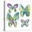 Jeweled Butterflies I-Chariklia Zarris-Stretched Canvas