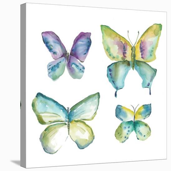 Jeweled Butterflies II-Chariklia Zarris-Stretched Canvas