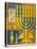 Jewish Candlestick-null-Stretched Canvas