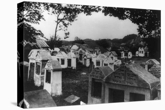 Jewish Cemetery in Russia Photograph - Vilna, Russia-Lantern Press-Stretched Canvas