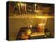 Jewish Festival of Hanukkah, Three Hanukiah with Four Candles Each, Jerusalem, Israel, Middle East-Eitan Simanor-Premier Image Canvas