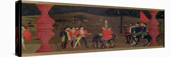 Jewish Pawnbroker and Family Burned at the Stake For Roasting the Consecrated Host, c.1468-Paolo Uccello-Premier Image Canvas