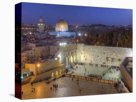 Jewish Quarter of Western Wall Plaza, Old City, UNESCO World Heritge Site, Jerusalem, Israel-Gavin Hellier-Premier Image Canvas