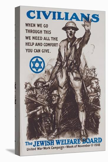 Jewish Welfare Board Poster-null-Premier Image Canvas