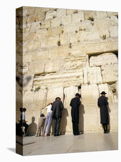 Jews Praying at the Western Wall, Jerusalem, Israel, Middle East-Adrian Neville-Premier Image Canvas