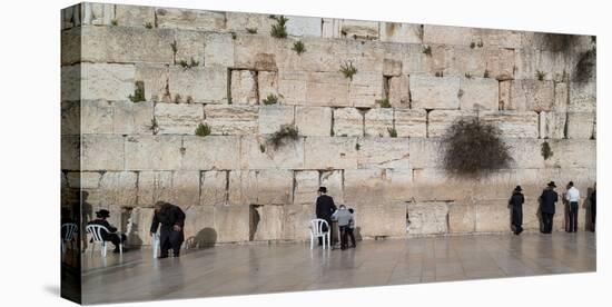 Jews praying at Western Wall, Jerusalem, Israel-null-Premier Image Canvas