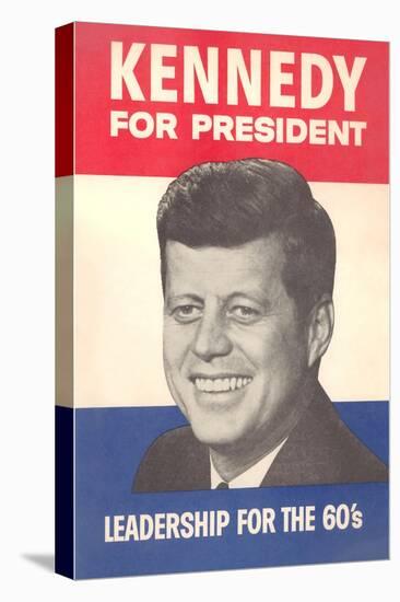 Jfk Election Poster-null-Stretched Canvas