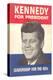 Jfk Election Poster-null-Stretched Canvas