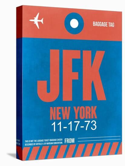JFK New York Luggage Tag 1-NaxArt-Stretched Canvas
