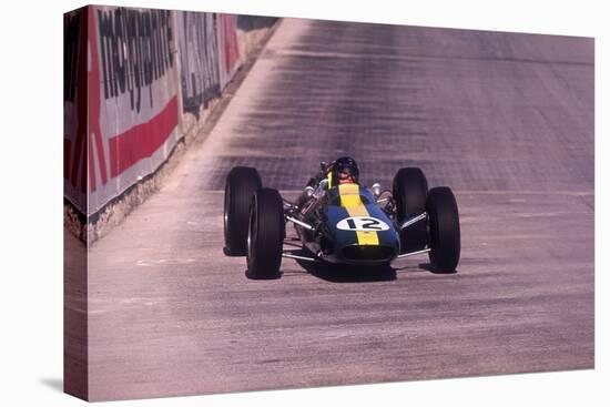 Jim Clark Driving a Lotus, Monaco Grand Prix, 1964-null-Premier Image Canvas