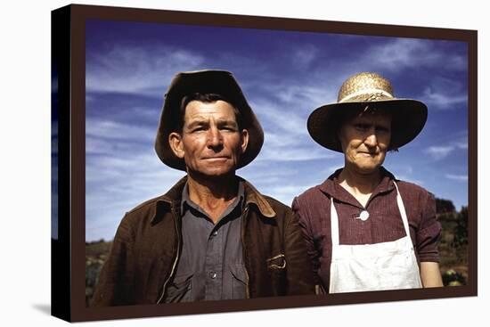 Jim Norris and Wife, Homesteaders-Russell Lee-Stretched Canvas