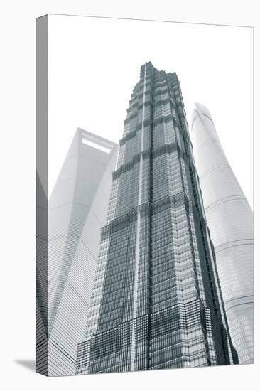 Jin Mao Tower, Shanghai Tower and Shanghai World Finance Center, Lujiazui, Pudong, Shanghai, China-Jon Arnold-Premier Image Canvas