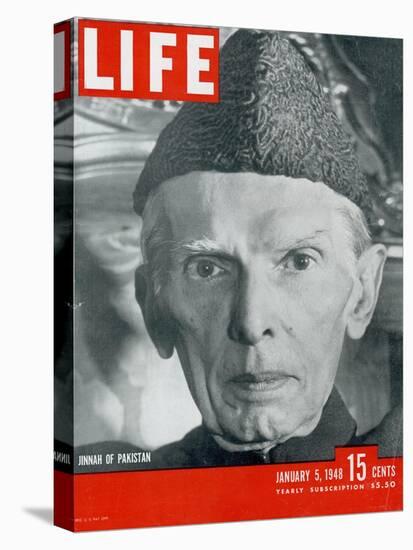 Jinnah of Pakistan, January 5, 1948-Margaret Bourke-White-Premier Image Canvas