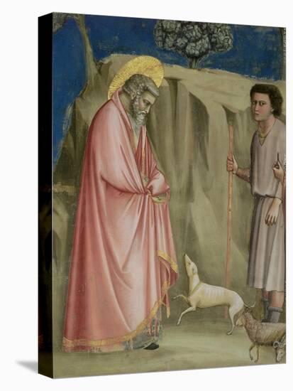 Joachim Among the Shepherds, C.1305 (Detail)-Giotto di Bondone-Premier Image Canvas