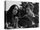 Joan Baez and Bob Dylan Singing at the 1963 Civil Rights March on Washington-null-Stretched Canvas