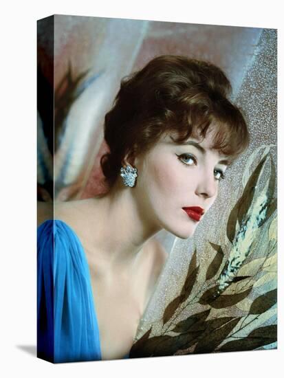 Joan Collins, British actress born May 23rd, 1933, here 1958 (photo)-null-Stretched Canvas
