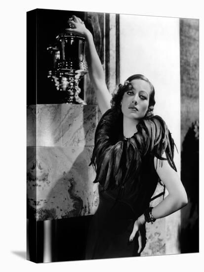 JOAN CRAWFORD dans les annees 30 JOAN CRAWFORD IN THE 30'S (b/w photo)-null-Stretched Canvas