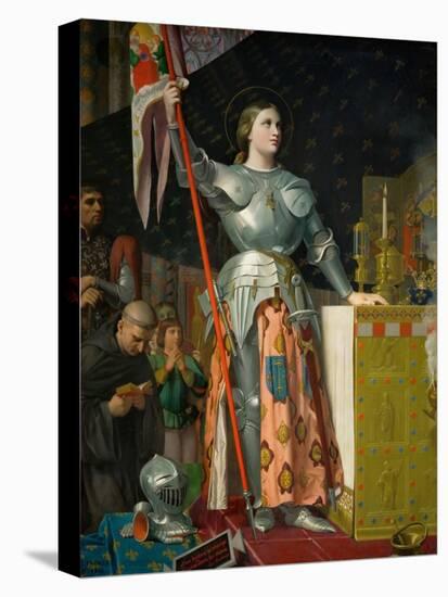 Joan of Arc at the Coronation of Charles VII in the Cathedral at Reims-Jean-Auguste-Dominique Ingres-Premier Image Canvas