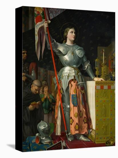 Joan of Arc at the Coronation of King Charles VII at Reims Cathedral, July 1429-Jean-Auguste-Dominique Ingres-Premier Image Canvas