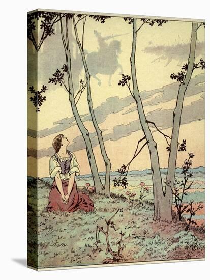 Joan of Arc Hears Heavenly Voices in the Forest-Jacques de Breville-Stretched Canvas
