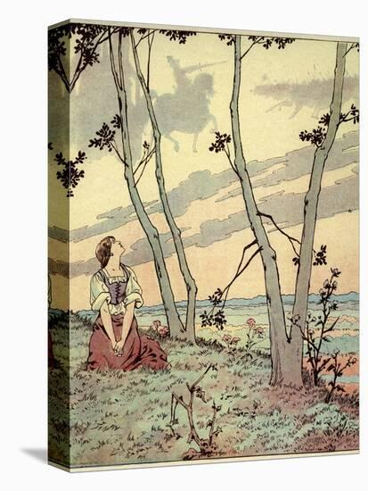 Joan of Arc Hears Heavenly Voices in the Forest-Jacques de Breville-Stretched Canvas