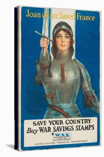 "Joan of Arc Saved France: Save Your Country, Buy War Savings Stamps", 1918-William Haskell Coffin-Premier Image Canvas