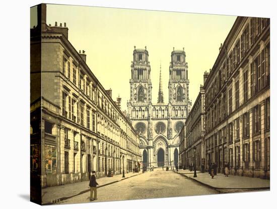 Joan of Arc Street, Orléans, France, C.1890-C.1900-null-Premier Image Canvas