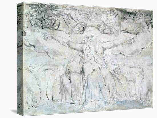 Job and His Daughters-William Blake-Premier Image Canvas